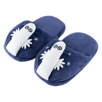 MORIPiLO Moomin Hattifattener Slippers Indoor Size Nordic Makura no 427589 & (Fluffy Knyak) Shoes, 24.0-25.0cm, Plush, Style, Cute, Navy, Morishita, blue