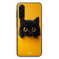 Coque Pour Samsung Galaxy A57 Chat mignon fond orange Maniacase juoda