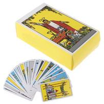 Tarot Classic Cards Oracle Deck For Beginners Divination Tabletop Board Games Family Entertainment Fate Divination Card Game yellow