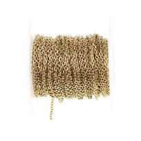 Bulk Chain 20meters/roll Stainless Steel Cable Link Chains 1.2/1.5 /2.0/2.5mm for DIY Necklace Jewelry Making Craft 06-2.5mm auksas