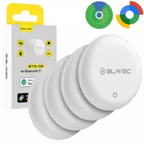 Blavec Tracker GPS Tag BTG-03 - Bluetooth Dual Apple  AND  Android (BTBTG03-W4) white - 4 pieces