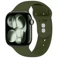 Tech-Protect SILICONE APPLE WATCH 8 / 9 / 10 / 11 / 12 / SE / ULTRA (44 / 45 / 46 / 49 MM) OLIVE GREEN