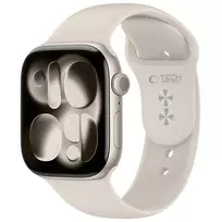 Tech-Protect SILICONE APPLE WATCH 8 / 9 / 10 / 11 / 12 / SE / ULTRA (44 / 45 / 46 / 49 MM) STARLIGHT