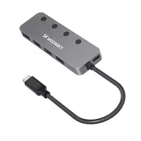 Wozinsky WHS080YSS 4-port hub USB-C to 4x USB 3.0 | gray