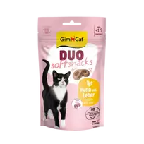 Gimborn Treats for cats - GimCat DUO SOFT SNACKS CHICKEN WITH LIVER 50G