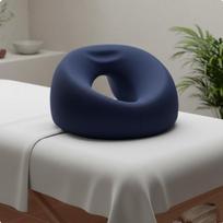 memory foams Prone Pillow Massage Table Face Down Breathable Cradle Navy Blue Standard black