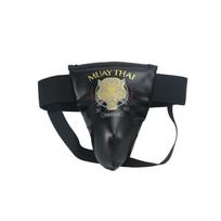 Mens Kids Groin Protector Boxing MMA Muay Thai Combat Training - PU Padded Cup Guard In Black Red Blue Teal Large juoda