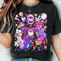 The Amazing Digital Circus Women's Men's Short Sleeve Summer Cotton Y2K Clothing Fashion Comfortable Casual Tops T-shirt M purple