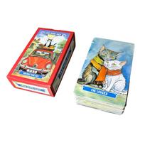 Roaming Cat Poker Game: Cute Cat Party Card Tower red