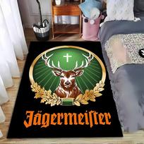 Jägermeister Logo Carpet suitable as a non-slip mat for the living room or bedroom sofa 40x60cm( 15x23in ) white