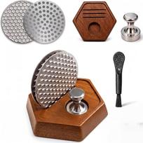 Magnetic Pickup Coffee Puck Screen Set Dual Puck Screens Portafilter Screen Kit  Coffee Preparation Set2 gray