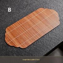 Creative Handmade Bamboo Tea Mat Craftsmanship Kung Fu Tea Set Accessories Tea Making Insulation Mat Bamboo Mat Dry Tea Mat B