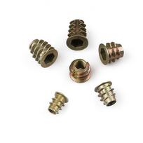 75Pcs Zinc Alloy Hexagon Socket Screw Connectors Bolt Fastener Threaded Inserts Nut Combination Tool Kit For Wooden Furniture