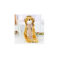 Pikachu Animal Plush Winter Hat With No Brim For Children And Women Lion white