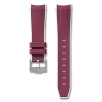 Advanced Silicone Strap For Omega X Swatch Joint MoonSwatch 20mm Quick Release Curved End Watch Band For Rolex Seamaster 300 20mm brown
