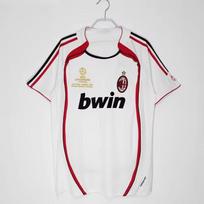 AC Milan Retro UEFA Champions League Jersey 22 Kaka Fan Edition Short Sleeve Football Shirt Men Women Large black
