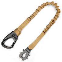 Taktinis dirželis Elastingas saugos diržas Alpinizmo sagtis Kabinamas saugos lynas Dvigubas galas Kabinimo sagtis Greitas elastingas saugos lynas ruda