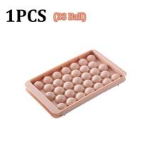 Mini 66/33 Round Frozen Ice Cube Mold Ball Maker Mold Ice Ball Mold Hockey with Lid Ice Tray Box Whiskey Cocktail Kitchen Tools 2 1PCS 33Ball 17cmx10cm