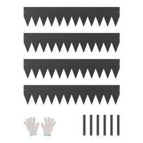 Plieninė vejos ir gėlynų apvado juosta 1016 x 203 x 1,5 mm (4 vnt.)