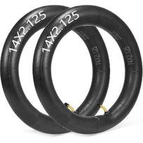 2-Pack 14X2.125 Bike Inner Tube,14 Inch E-Bike Tubes With Angled Valve Stem For Electric Bicycle, E-Bike And Electric Scooters black