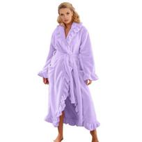 Moterims švelnus klostuotas chalatas, minkštas vilnos šalikėlio apykaklės kimono, vonios chalatas, žiemos pliušinis šiltas namų chalatas su kišenėmis S pink