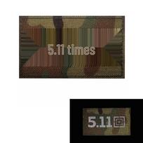 511 Laser Cut Reflective Velcro Patch for Outdoor Bags and Military Use black