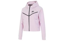 Nike Sportswear Vaikams Tech Fleece su užtrauktuku Hoody Rožinė Putplastis/Melange/Juoda CW4299-695 XL white