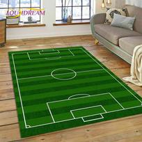 Futbolo lauko kilimas kilimėlis svetainei miegamajam namų dekoravimui, neslystantis grindų kilimėlis sofa virtuvei durų kilimėlis dovanos 40x60cm( 15x23in ) gray