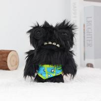Fuggler Original New 5th Pendant Keyrings Doll Funny Ugly Monster Lord Long Ears Rabbit 12cm Keychain Stuffed Toy Plushies Gifts black