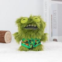 Fuggler Original New 5th Pendant Keyrings Doll Funny Ugly Monster Lord Long Ears Rabbit 12cm Keychain Stuffed Toy Plushies Gifts beige