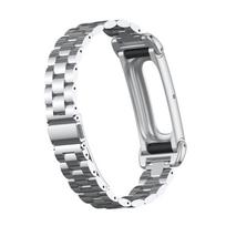 Pakeičiama metalinė apyrankė su rėmeliu Google Fitbit Air išmaniajam laikrodžiui sidabras