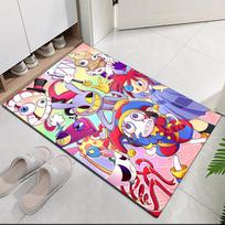 The Amazing Digital Circus Printed Carpet, for Office Chair Living Room Bedroom Kitchen Room Decor Gifts. 40cmx60cm blue