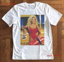 Pamela Anderson Baywatch Marškinėliai Bella Canvas Vintažinis Grafinis Unisex Patogūs Minkšti Stilingi Laisvalaikio universalūs Šiek tiek L gray