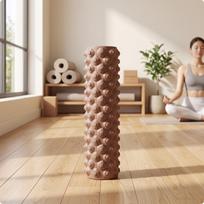 Firm Foam Roller with Massage Nodes | Deep Tissue, therapeutic Roller, for Stretching Blue Crescent ruda