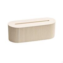Cable Management Box Ribbed Surface Power Strip Fluted Sides Extension Cord Organizer Gray dramblio kaulas