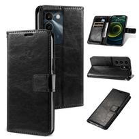 Dėklas telefonui realme C100 5G Retro rašto odinis atverčiamas piniginė Retro rašto odinis atverčiamas piniginė realme C100 5G juoda