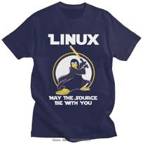 Linux Tux Penguin T-Shirt Vintage Washed Cotton Graphic Tee Unisex Oversized Crew Neck Short Sleeve Programmer Developer Streetwear Top Gift XXXL white