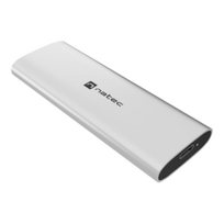 Natec | Rhino M.2 NVME Lite USB-C External, Gen 2 Steel Arctic Silver | Solid-state drive interface NVMe | NKZ-2474