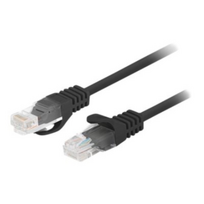 Lanberg Patchcord CAT.6 UTP 0.5M fluke passed 10-pack, Black | PCU6-20CC-0050-BK