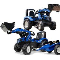 FALK New Holland T8 pedalinis traktorius su kaušu ir priekaba 3-7 metams