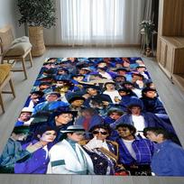 Michael Jackson King of Pop Thriller Moonwalk Non-Slip Large Area Rug for Living Room,Bedroom Carpet Mat for Sofa,Home Decor 40cmx60cm