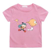 Hilda animacinių paveikslėlių spaudos gatvės stiliaus marškinėliai 100% medvilnės Manga trumpomis rankovėmis berniukų/mergaičių marškinėliai vasaros paaugliams apvalia apykakle marškinėliai anime marškinėliai mieli viršutiniai drabužiai 140 rožinė