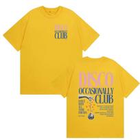 Harry Styles Disco Occasionally Tour 2026 Graphic T Shirts Men's Women Clothing Fashion Vintage Tshirt Gothic Cotton Oversized T-shirts M yellow