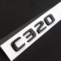 ABS Juodos Chromuotos Raidės 3D Automobilio Bagažinės Raidės Ženklelis Mercedes Benz C 200 220 300 C200 C220 C300 C320 Logotipo Lipdukas Priedai white