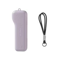 Pocket Camera Case for Osmo Pocket 4P Hard Shell Protective Storage Box Foam Lining Wrist Strap violetinė