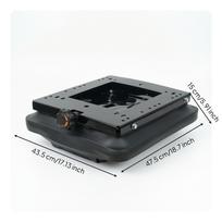 Seat Suspensions Shock-Absorption Base Adjustable for Workers, Drivers, gray