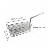 Deep Fryer Basket Commercial Wire Mesh Fry Long-Lasting for Home Cooks