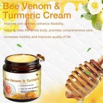 Bee Venom & Turmeric Therapy Cream | Herbal Moisturizing & Skin Comfort Cream | Fast Absorbing Daily Care Formula for Smooth & Nourished Skin beige