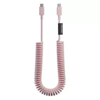 Native Union Pop Cable USB-C į USB-C 2,4 m 60W pintas laidas (Candy)