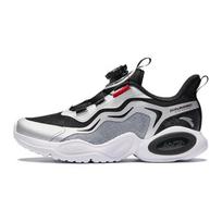 Anta Kids Shock Absorbing Low Top Running Shoes Kids Running Shoes Silver Black A312425508-5 35 gray
